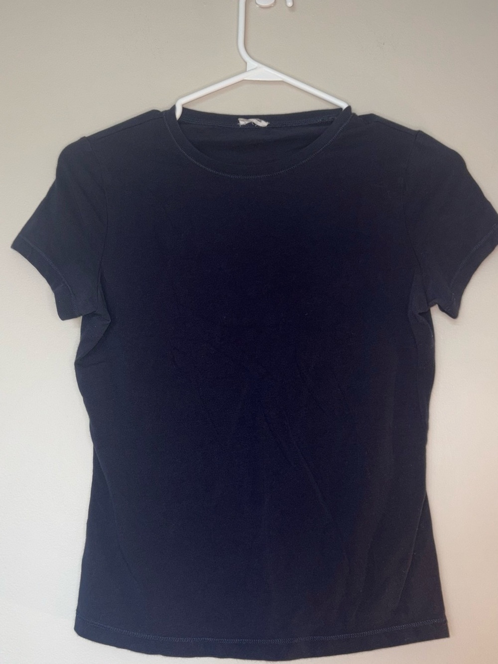 Garage navy Short Sleeve Crewneck Tee
